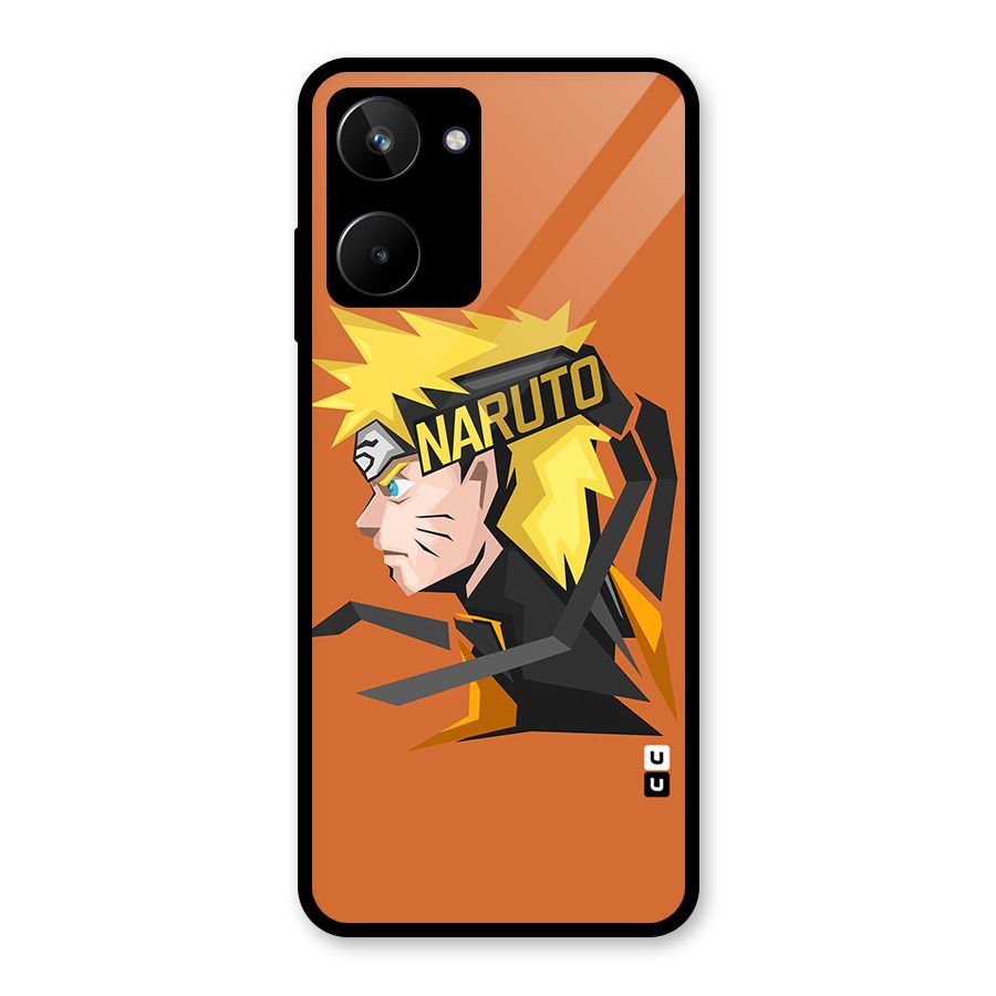 Minimal Naruto Artwork Glass Back Case for Realme 10