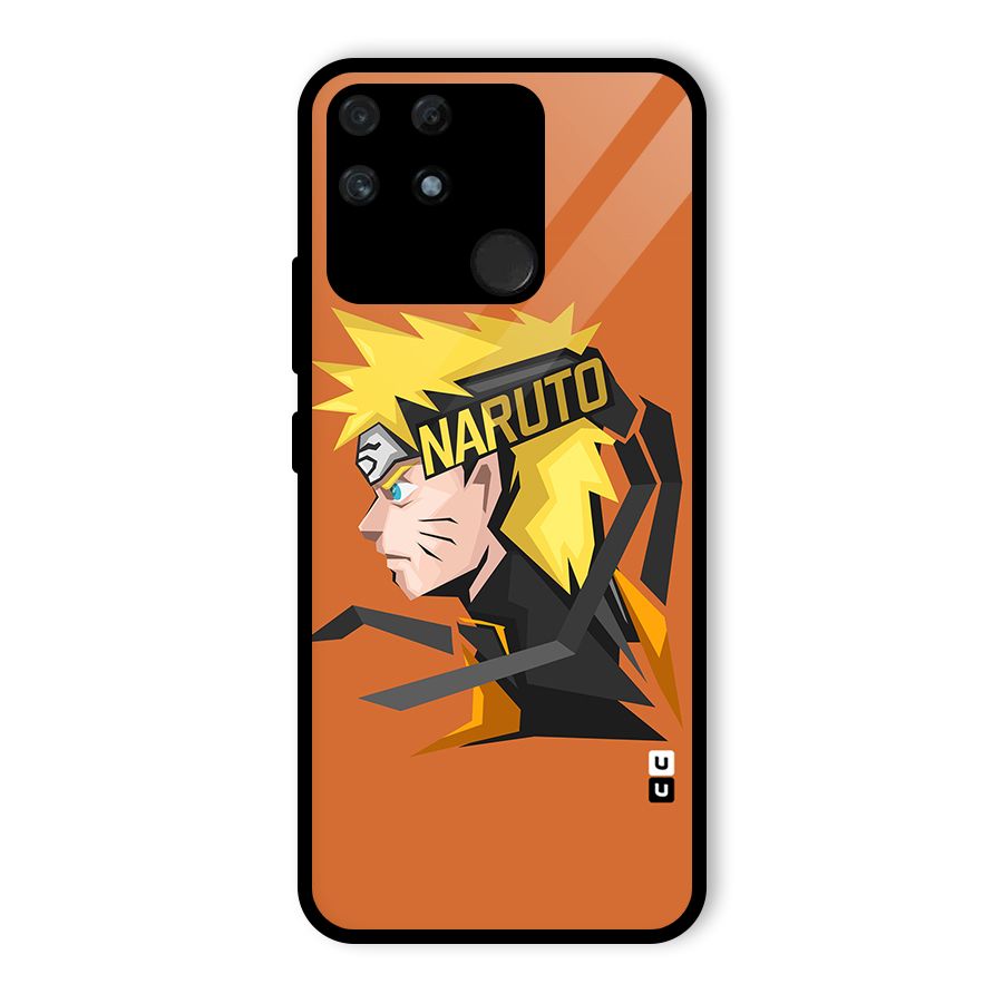 Minimal Naruto Artwork Glass Back Case for Realme Narzo 50A