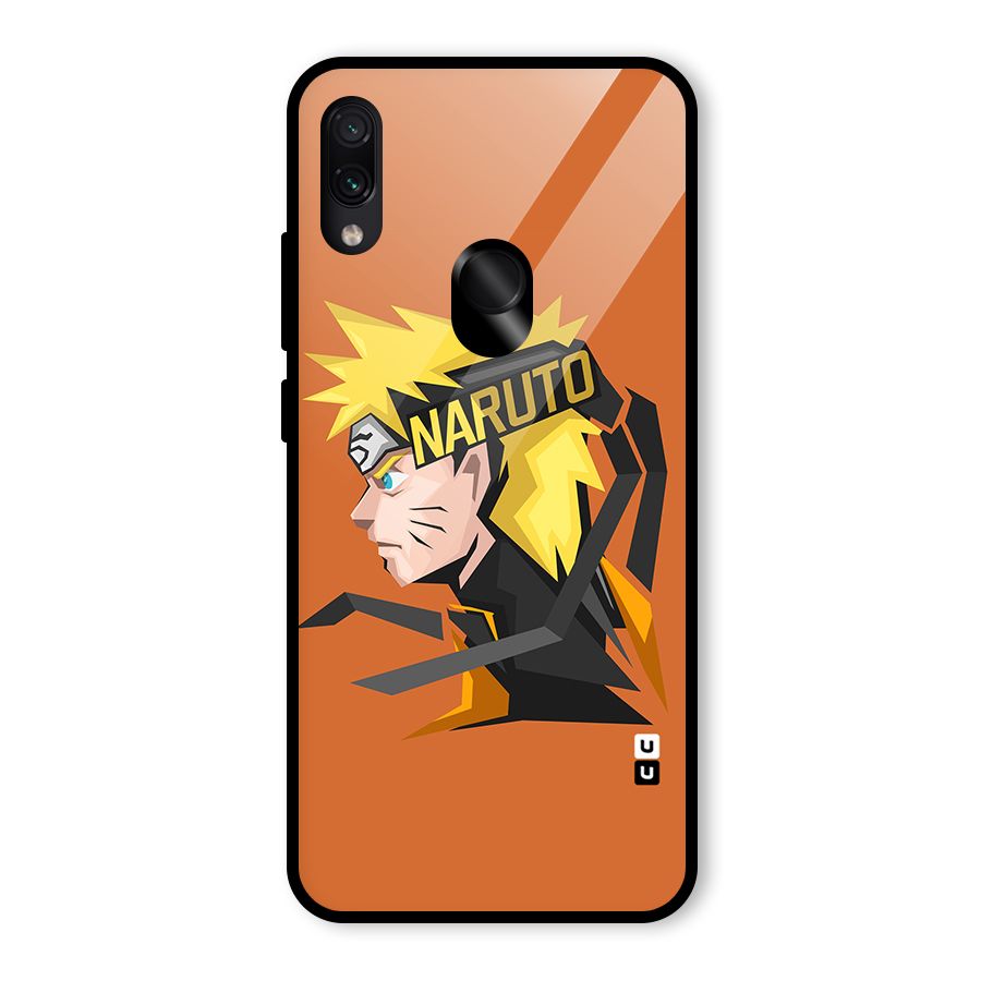 Minimal Naruto Artwork Glass Back Case for Redmi Note 7