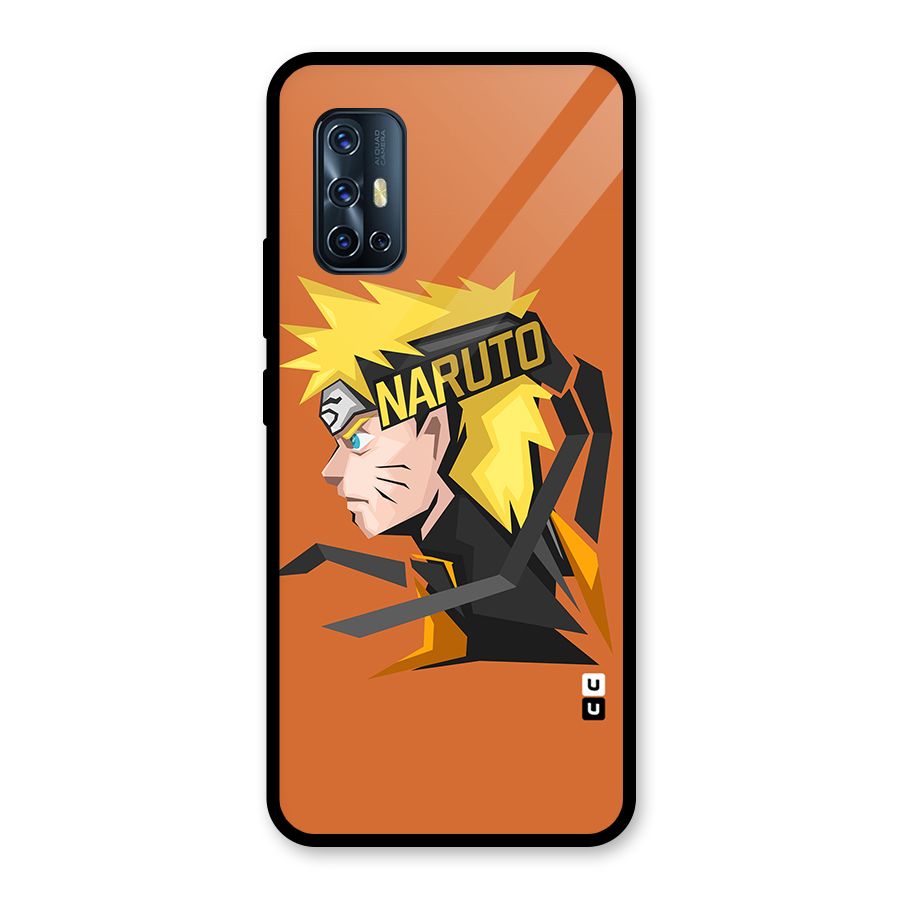Minimal Naruto Artwork Glass Back Case for Vivo V17