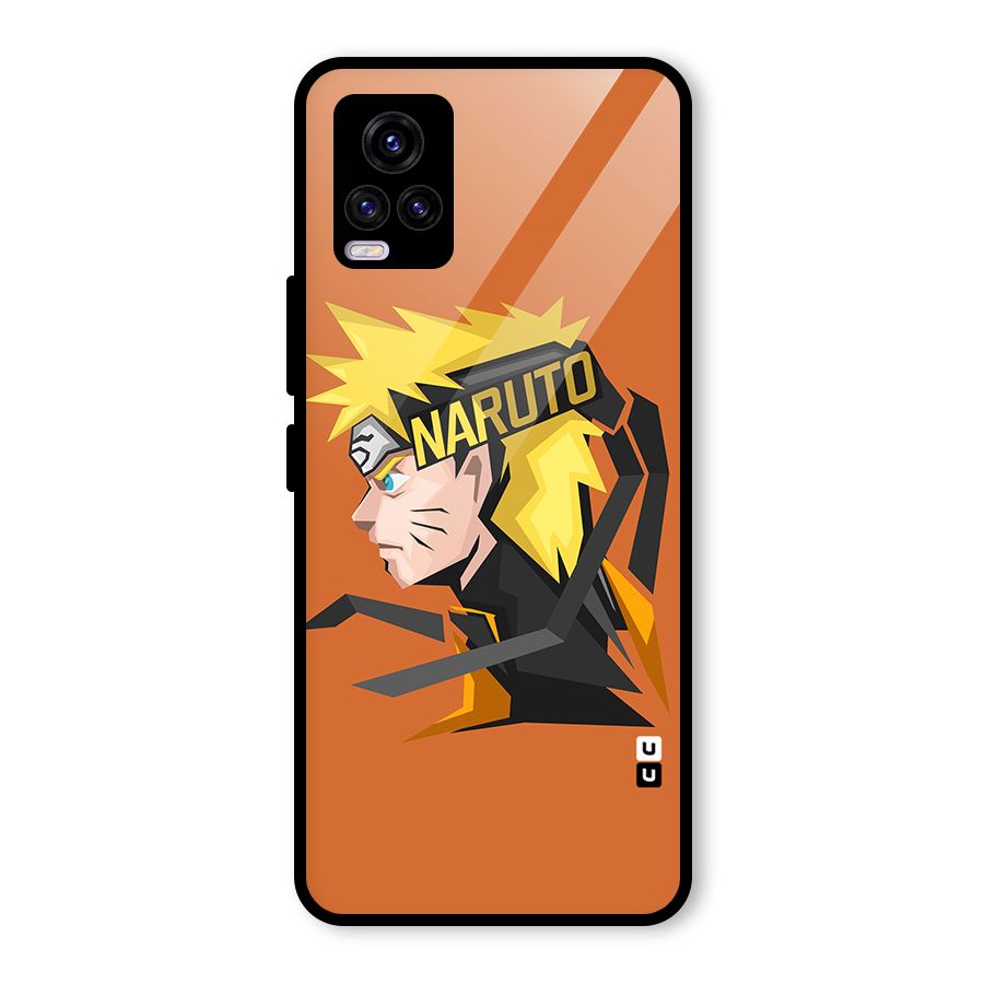 Minimal Naruto Artwork Glass Back Case for Vivo V20