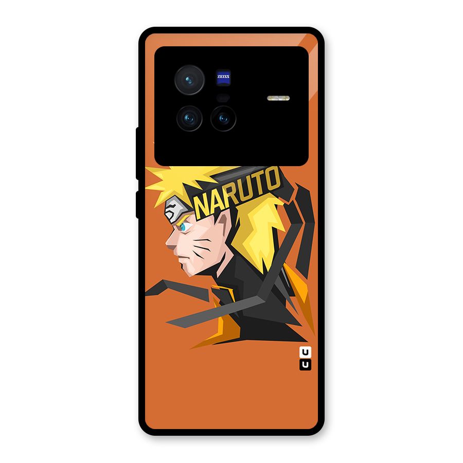 Minimal Naruto Artwork Glass Back Case for Vivo X80