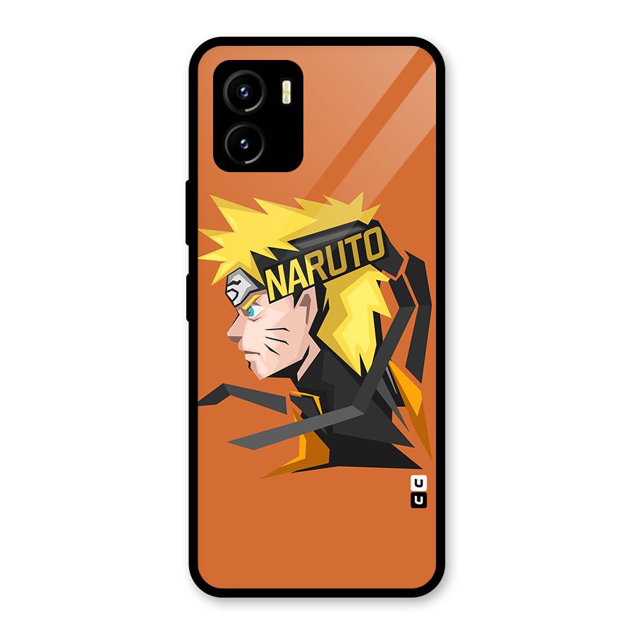 Minimal Naruto Artwork Glass Back Case for Vivo Y15s