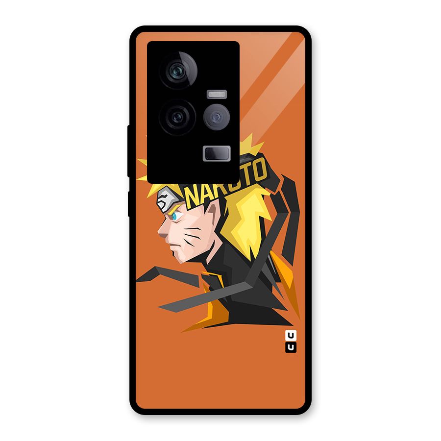 Minimal Naruto Artwork Glass Back Case for Vivo iQOO 11 5G