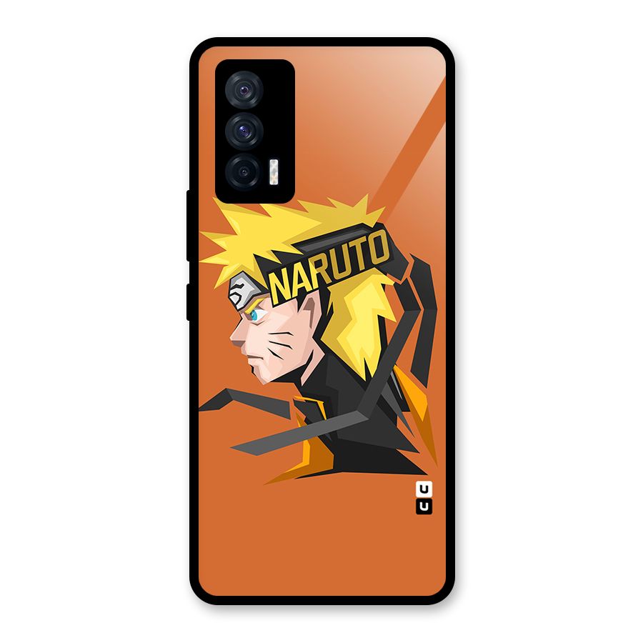 Minimal Naruto Artwork Glass Back Case for Vivo iQOO 7 5G