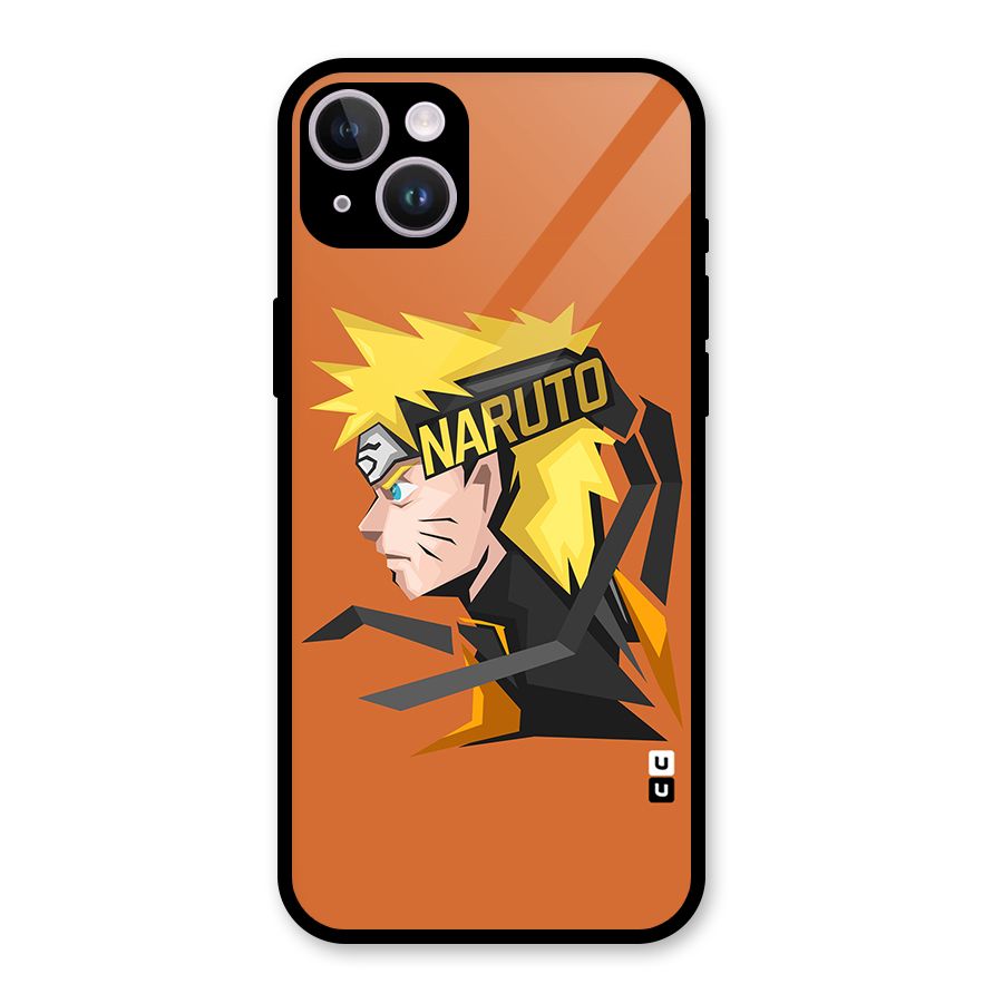 Minimal Naruto Artwork Glass Back Case for iPhone 14 Plus