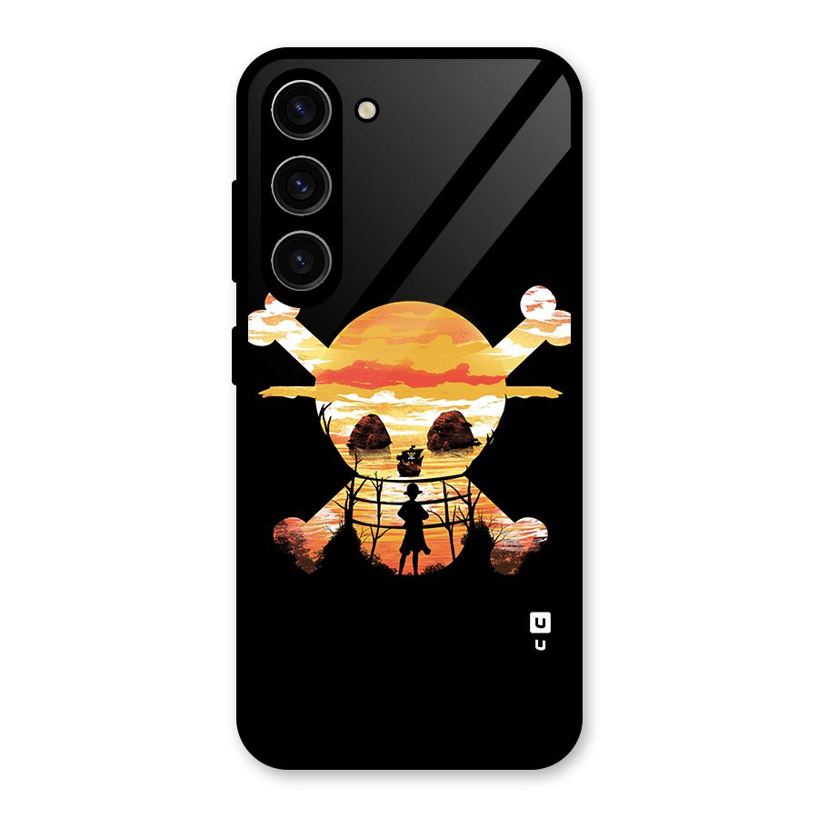 Minimal One Piece Glass Back Case for Galaxy S23