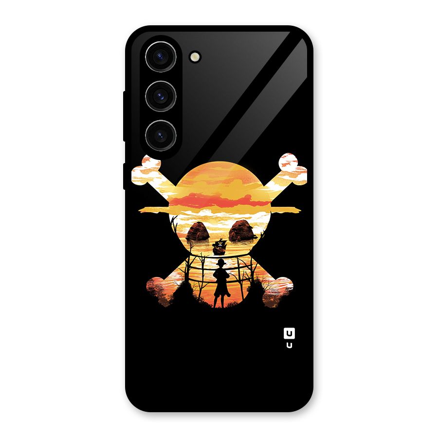 Minimal One Piece Glass Back Case for Galaxy S23 Plus