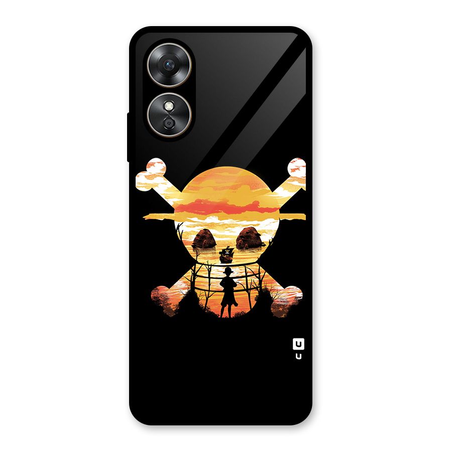 Minimal One Piece Glass Back Case for Oppo A17