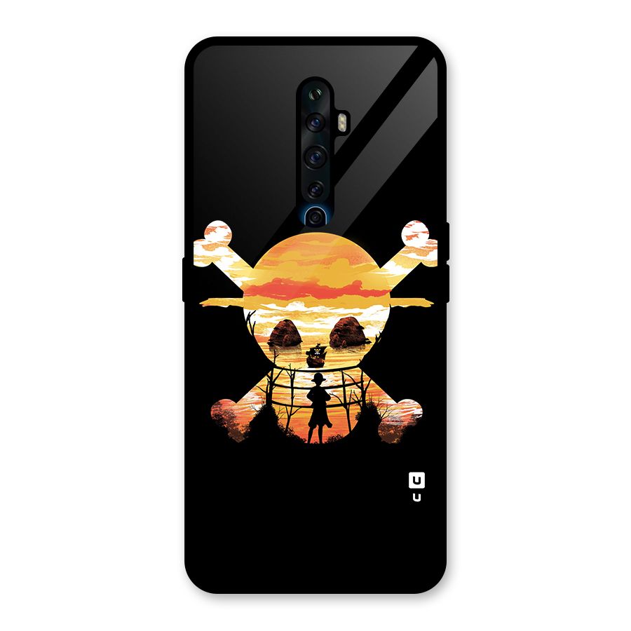 Minimal One Piece Glass Back Case for Oppo Reno2 F