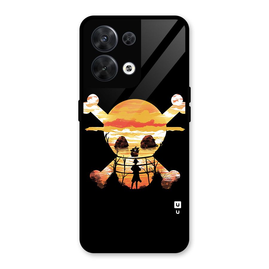 Minimal One Piece Glass Back Case for Oppo Reno8 5G
