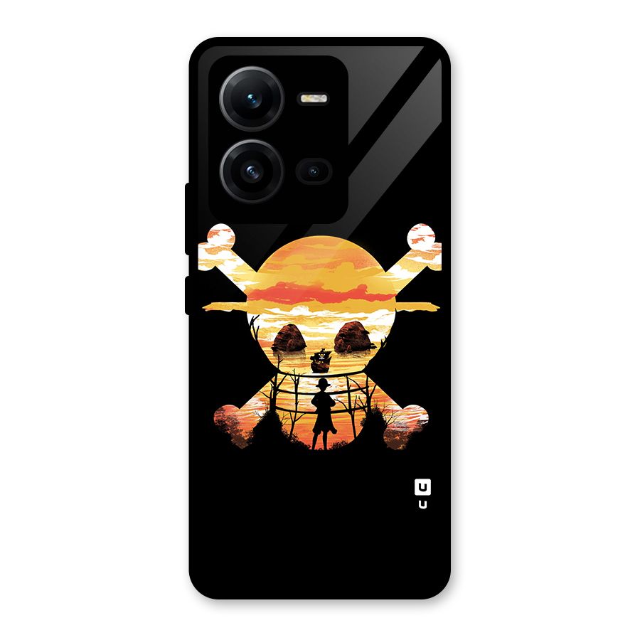 Minimal One Piece Glass Back Case for Vivo V25
