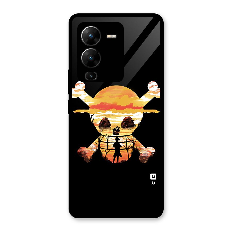 Minimal One Piece Glass Back Case for Vivo V25 Pro