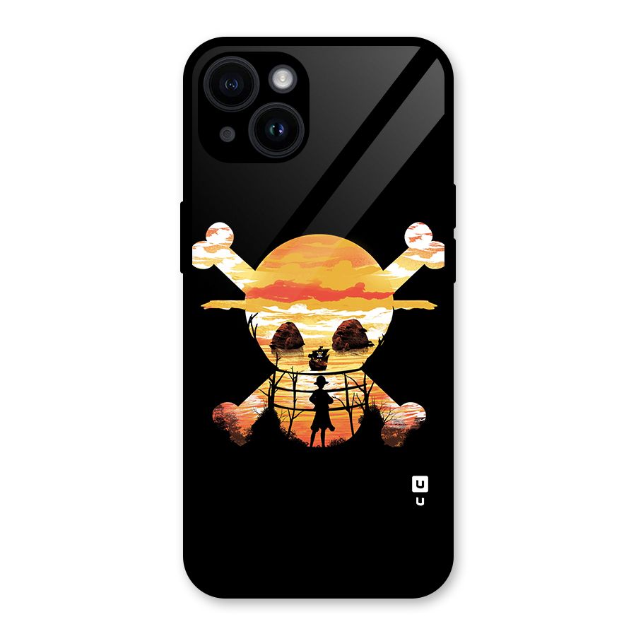 Minimal One Piece Glass Back Case for iPhone 14