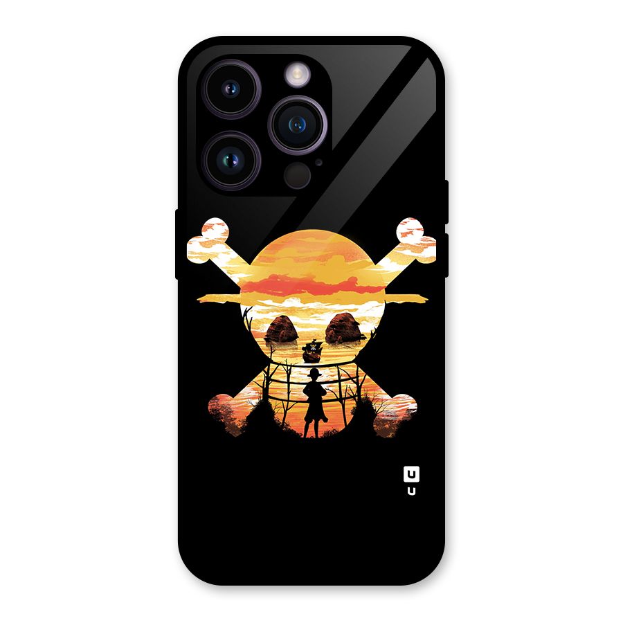 Minimal One Piece Glass Back Case for iPhone 14 Pro