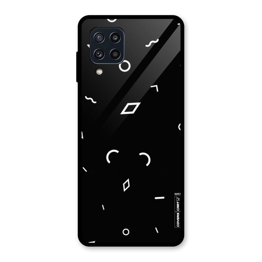 Minimal Shapes Glass Back Case for Galaxy M32