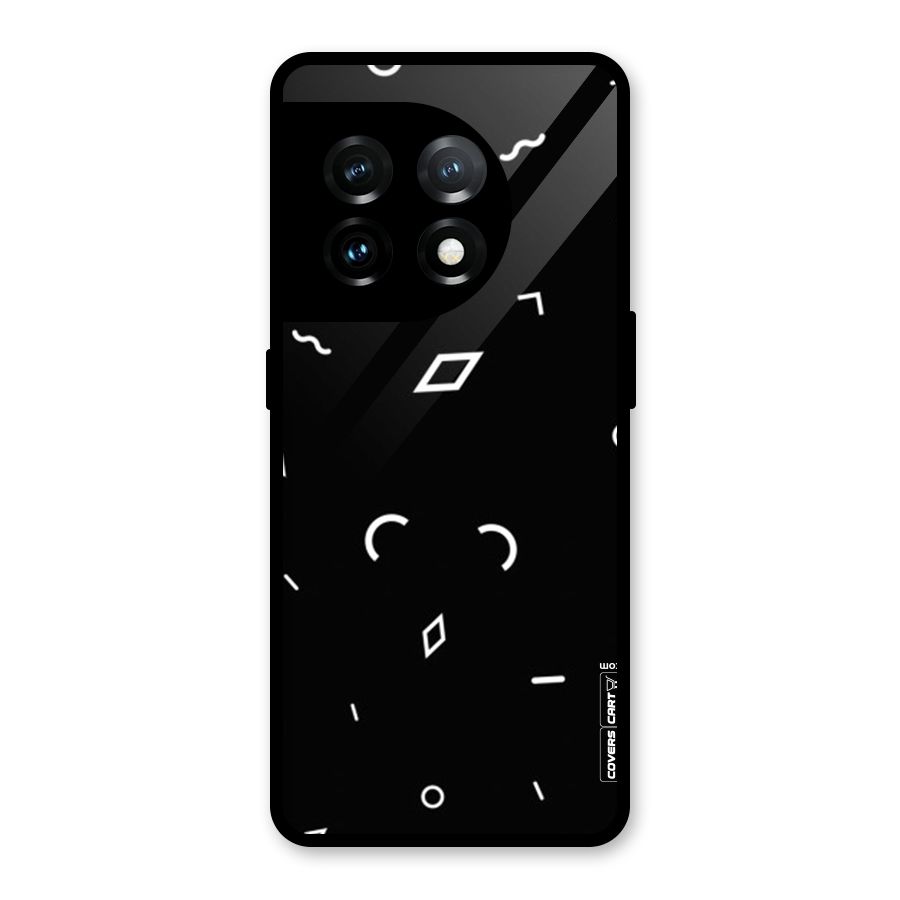Minimal Shapes Glass Back Case for OnePlus 11