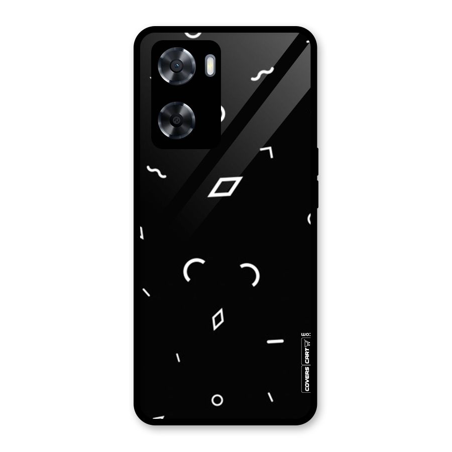 Minimal Shapes Glass Back Case for Oppo A57 2022