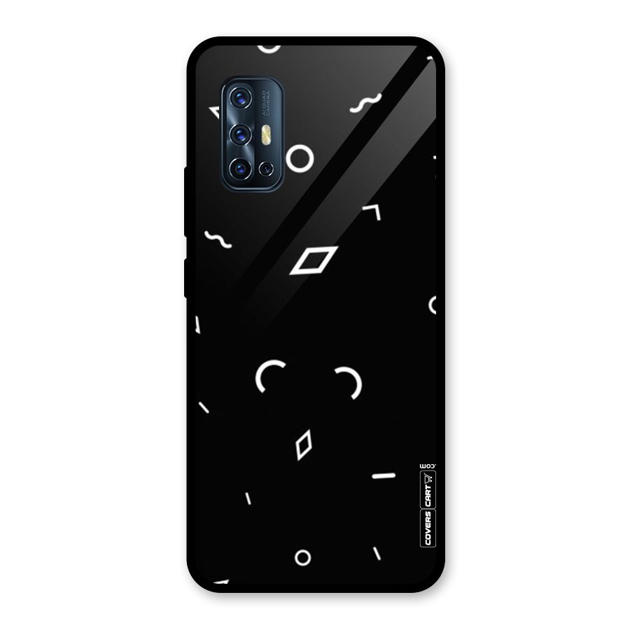Minimal Shapes Glass Back Case for Vivo V17