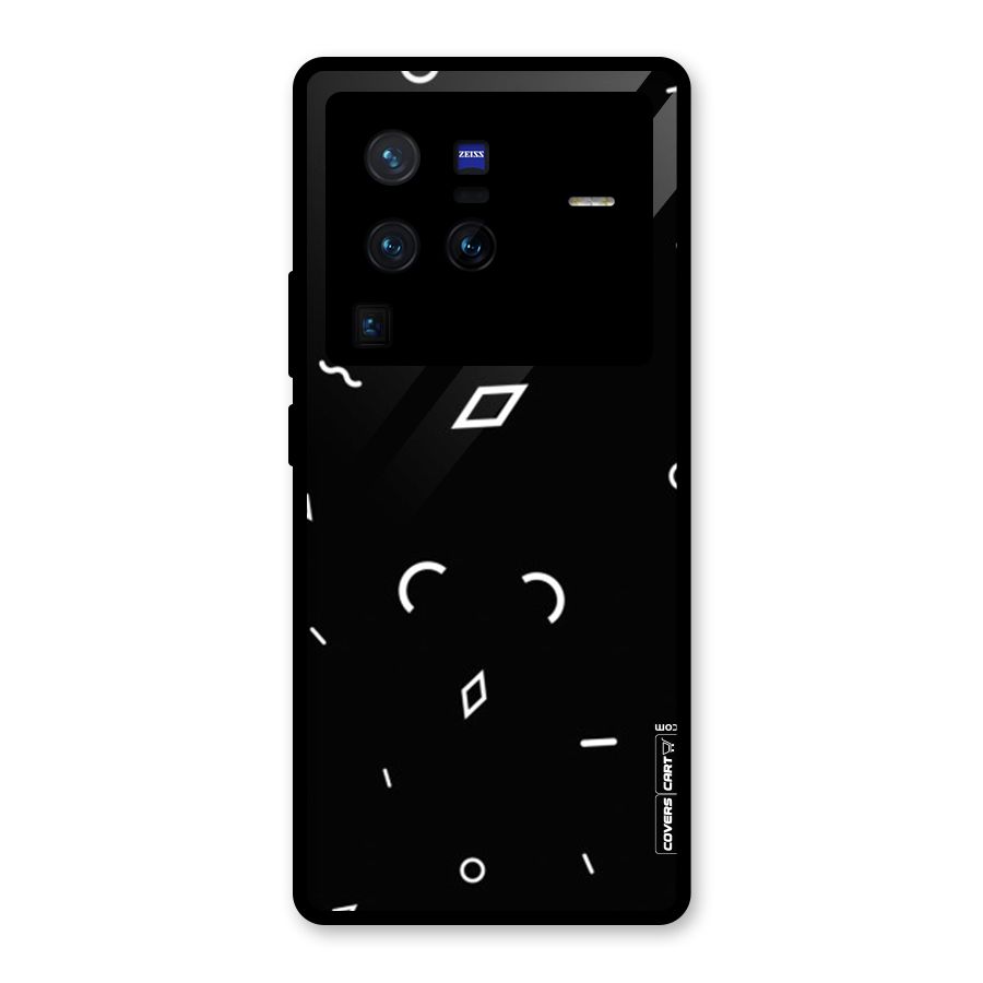 Minimal Shapes Glass Back Case for Vivo X80 Pro