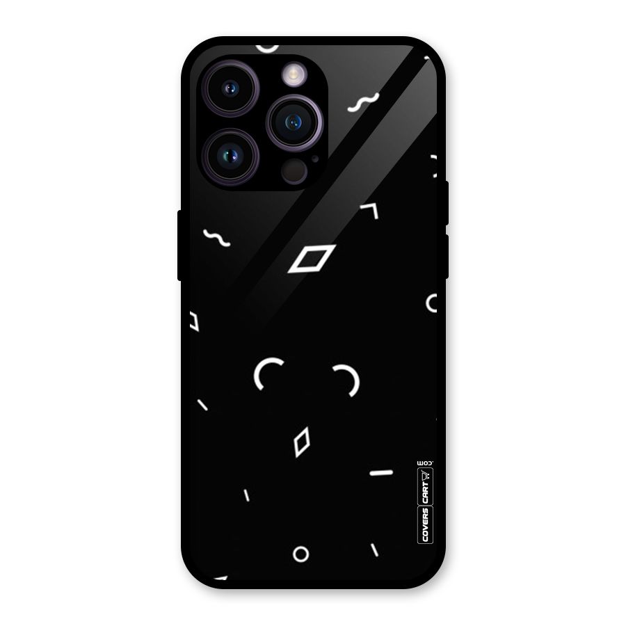 Minimal Shapes Glass Back Case for iPhone 14 Pro Max