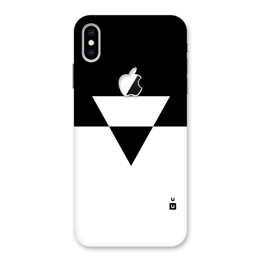 Minimal Triangle Back Case for iPhone XS Max Apple Cut
