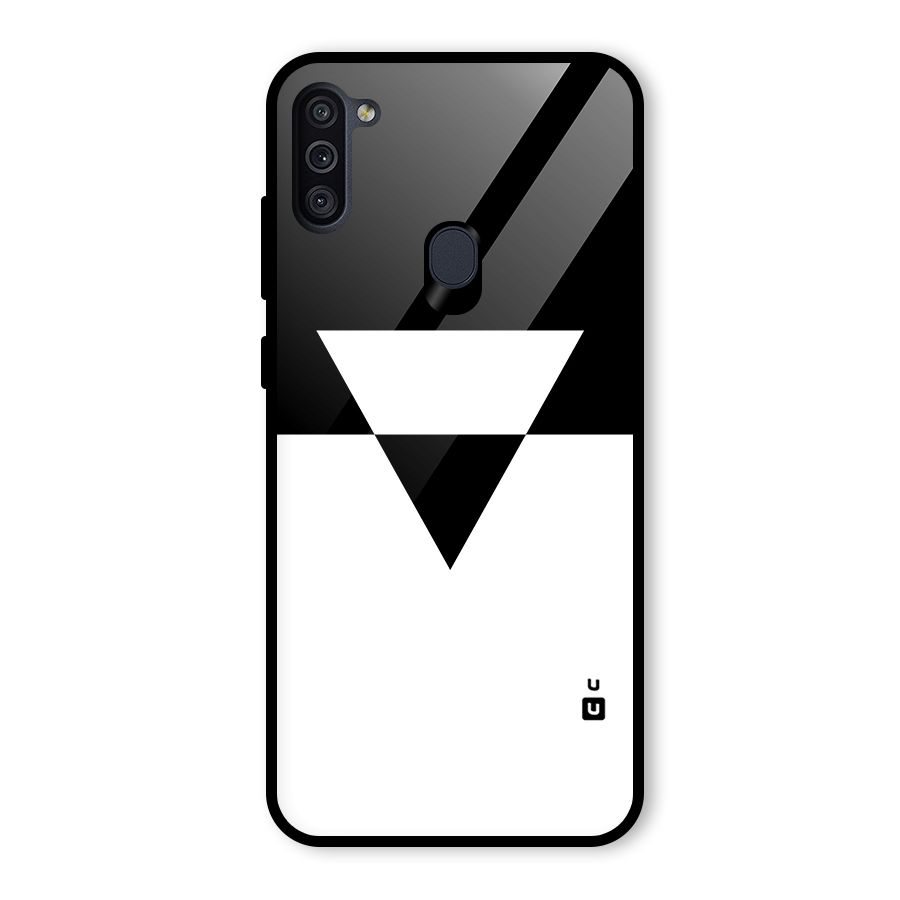 Minimal Triangle Glass Back Case for Galaxy M11