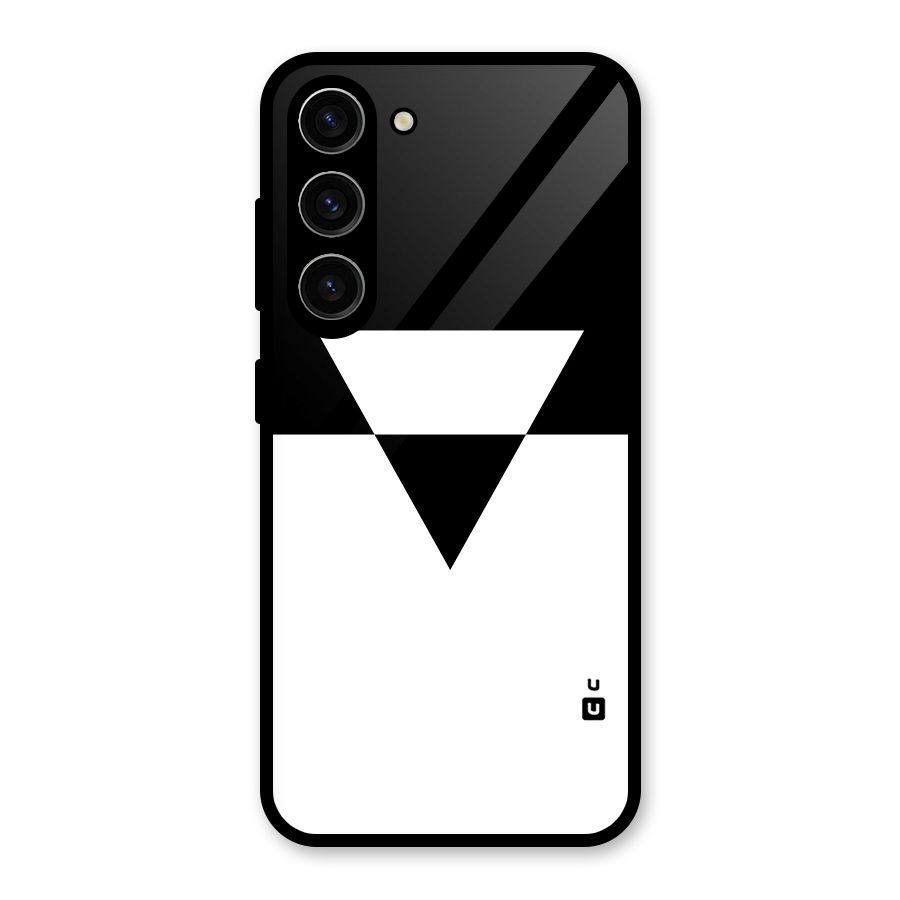 Minimal Triangle Glass Back Case for Galaxy S23