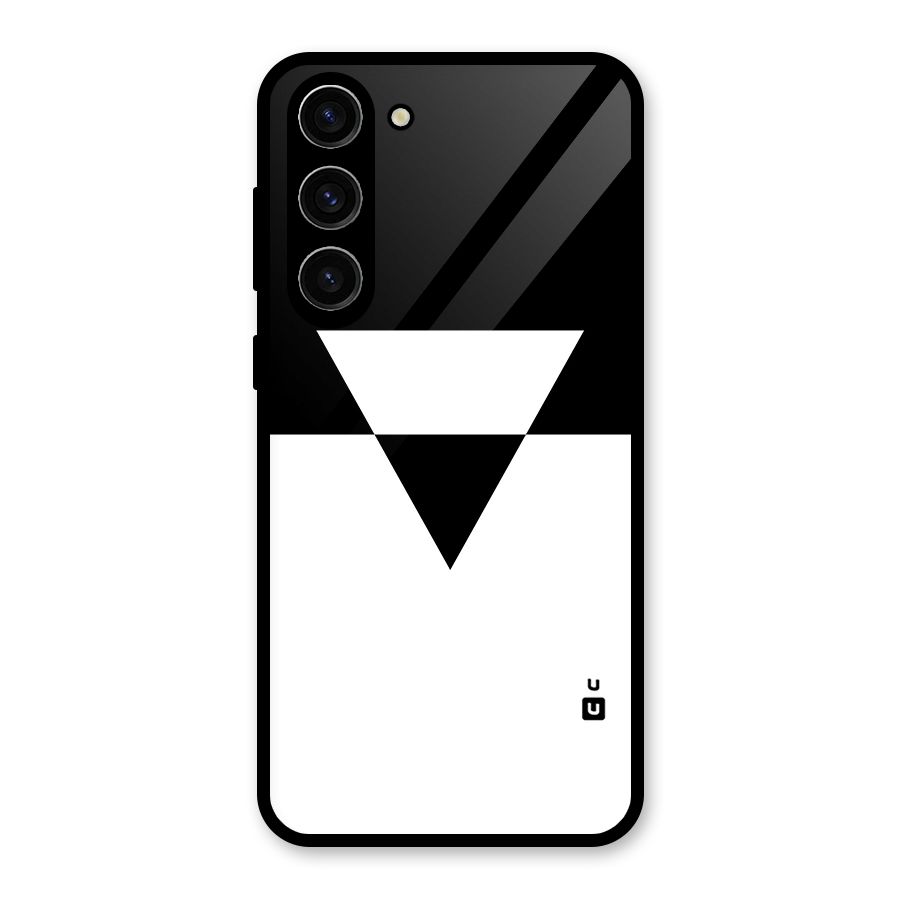 Minimal Triangle Glass Back Case for Galaxy S23 Plus