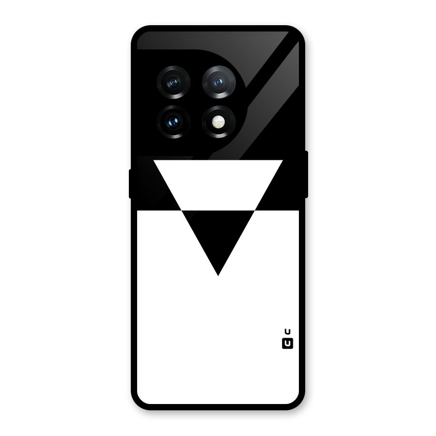 Minimal Triangle Glass Back Case for OnePlus 11
