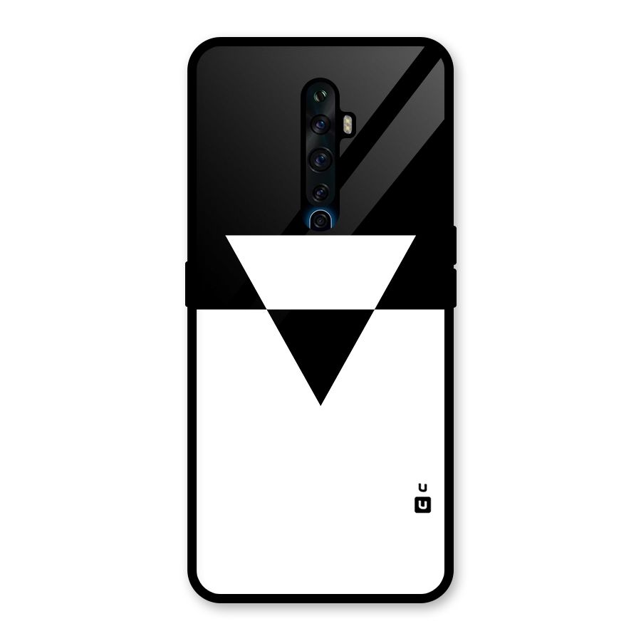 Minimal Triangle Glass Back Case for Oppo Reno2 F