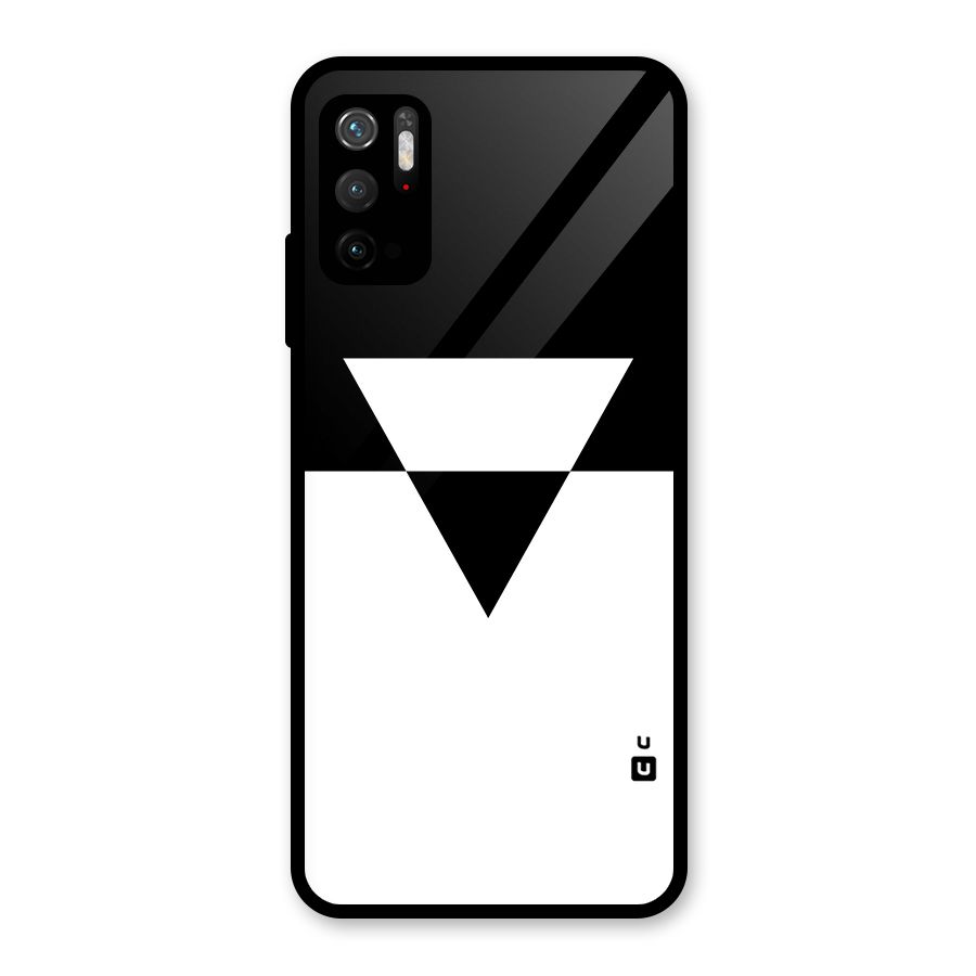 Minimal Triangle Glass Back Case for Poco M3 Pro 5G