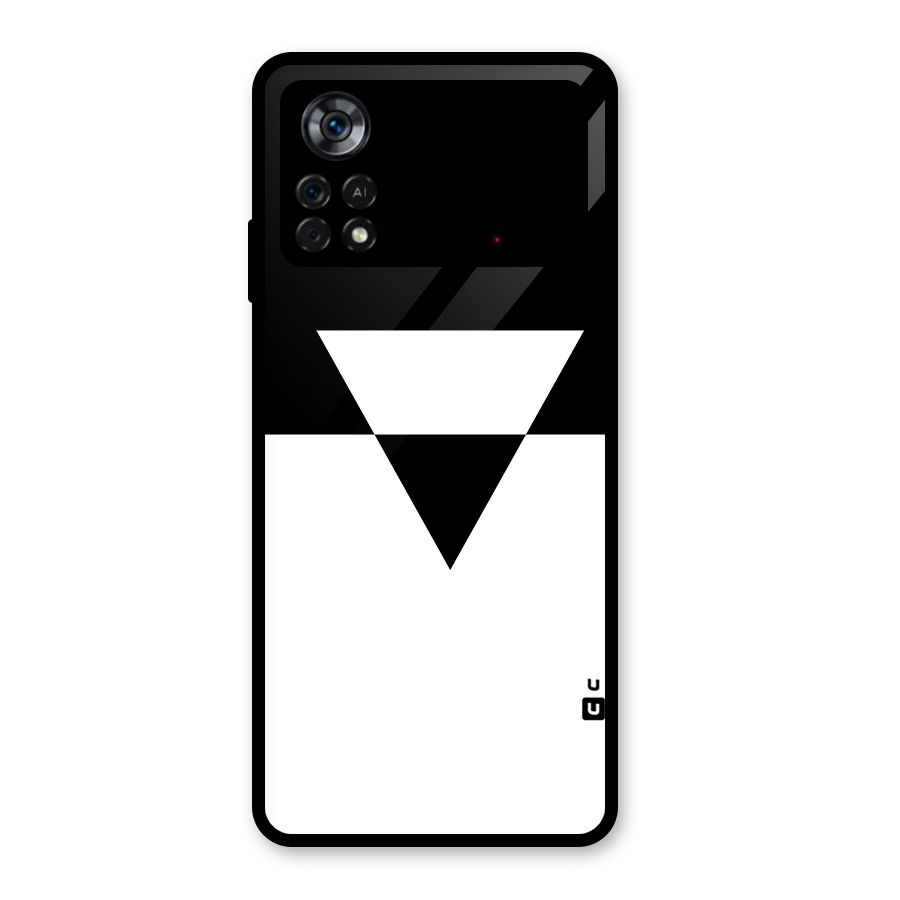 Minimal Triangle Glass Back Case for Poco X4 Pro 5G