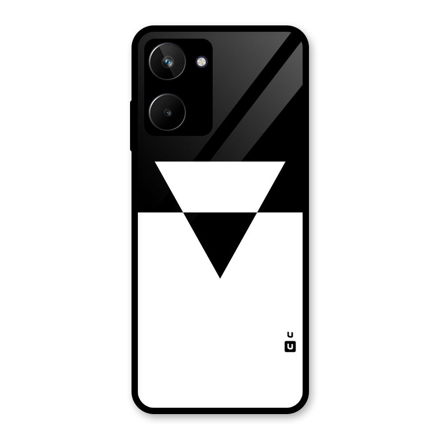 Minimal Triangle Glass Back Case for Realme 10