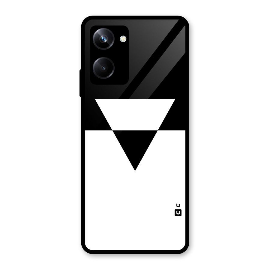 Minimal Triangle Glass Back Case for Realme 10 Pro