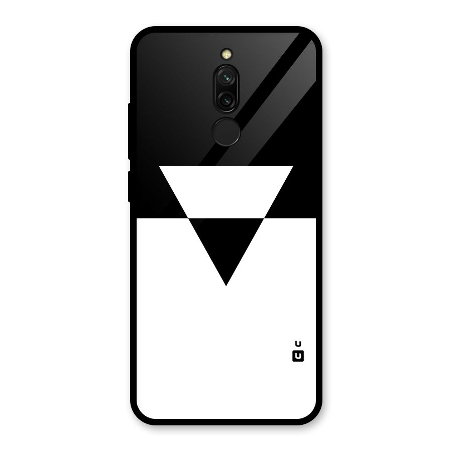 Minimal Triangle Glass Back Case for Redmi 8