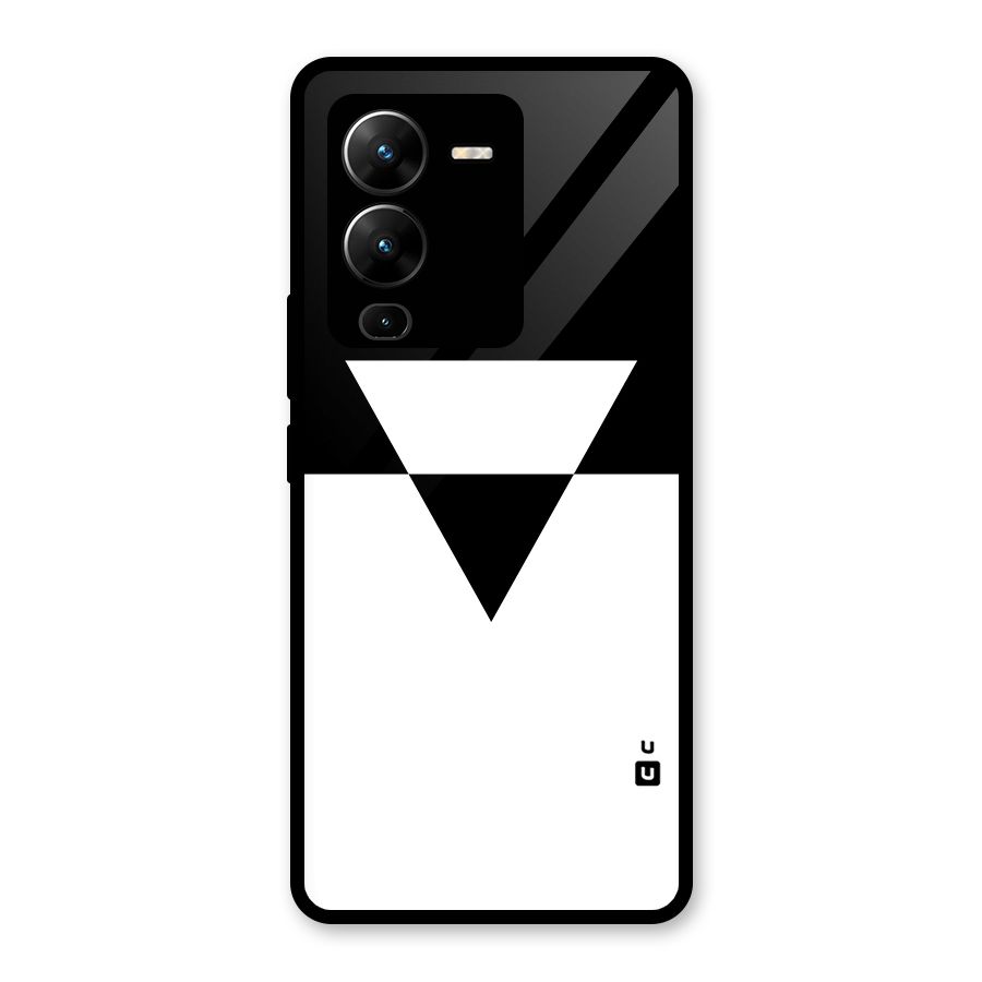 Minimal Triangle Glass Back Case for Vivo V25 Pro