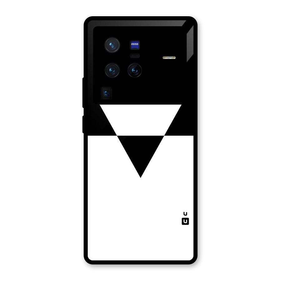 Minimal Triangle Glass Back Case for Vivo X80 Pro