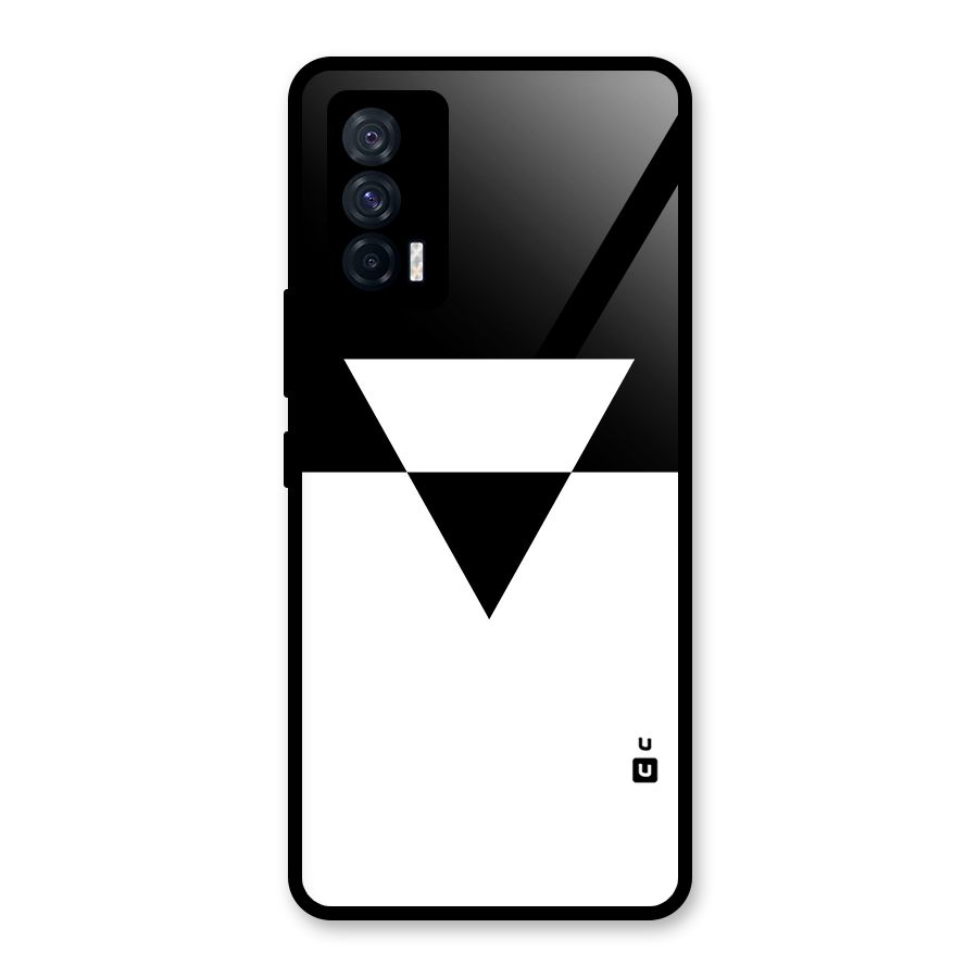 Minimal Triangle Glass Back Case for Vivo iQOO 7 5G