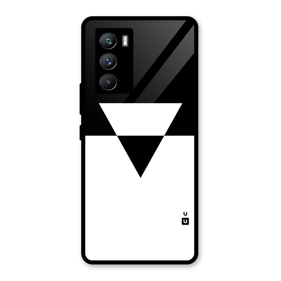 Minimal Triangle Glass Back Case for Vivo iQOO 9 SE