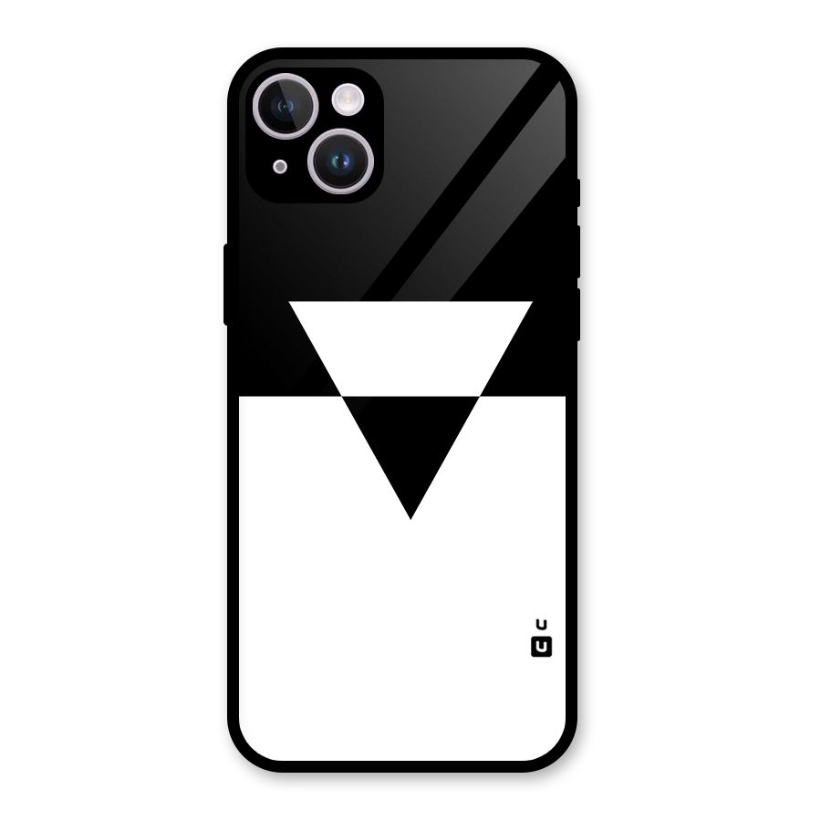 Minimal Triangle Glass Back Case for iPhone 14 Plus