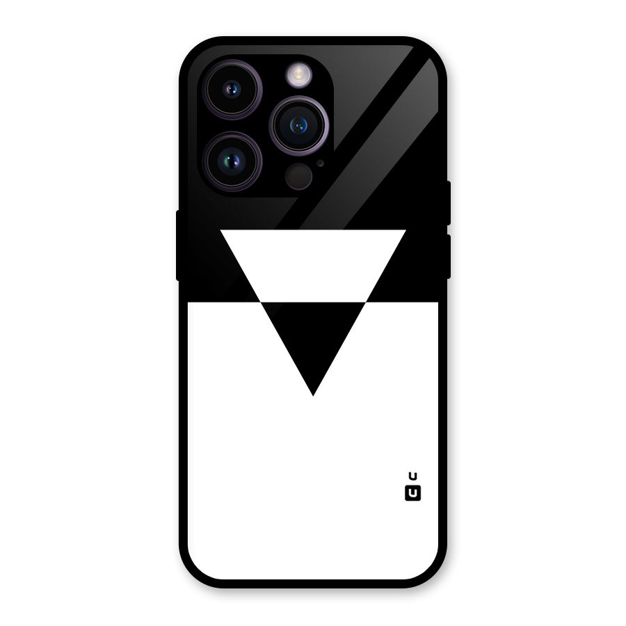 Minimal Triangle Glass Back Case for iPhone 14 Pro