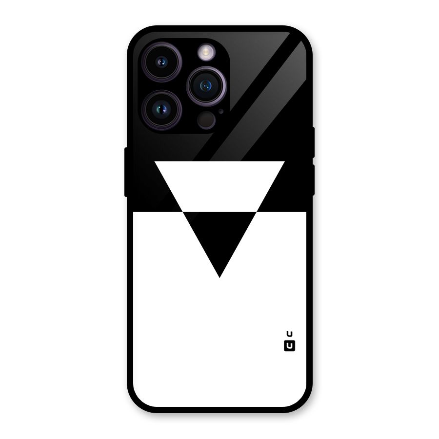 Minimal Triangle Glass Back Case for iPhone 14 Pro Max