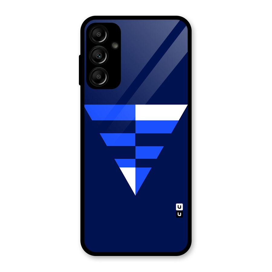 Minimalistic Abstract Inverted Triangle Glass Back Case for Galaxy A14 5G