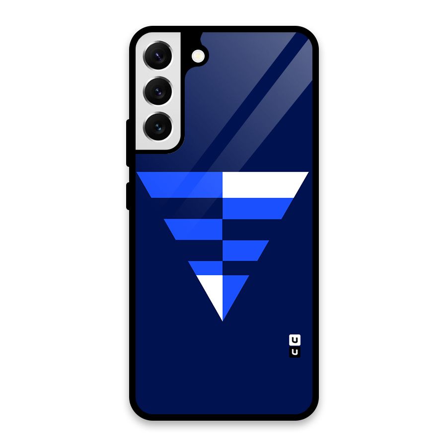 Minimalistic Abstract Inverted Triangle Glass Back Case for Galaxy S22 Plus 5G