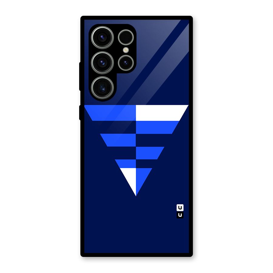 Minimalistic Abstract Inverted Triangle Glass Back Case for Galaxy S23 Ultra