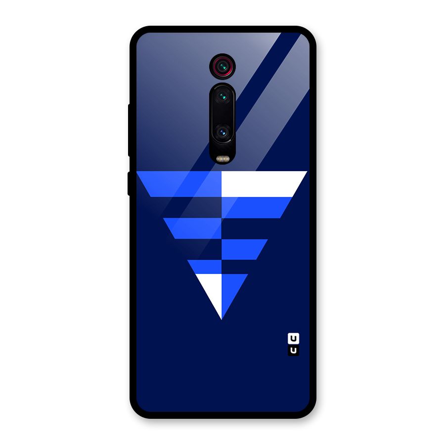 Minimalistic Abstract Inverted Triangle Glass Back Case for Redmi K20