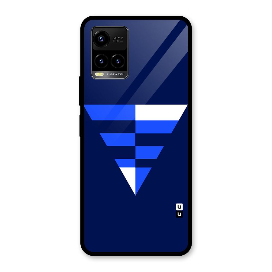 Minimalistic Abstract Inverted Triangle Glass Back Case for Vivo Y21T