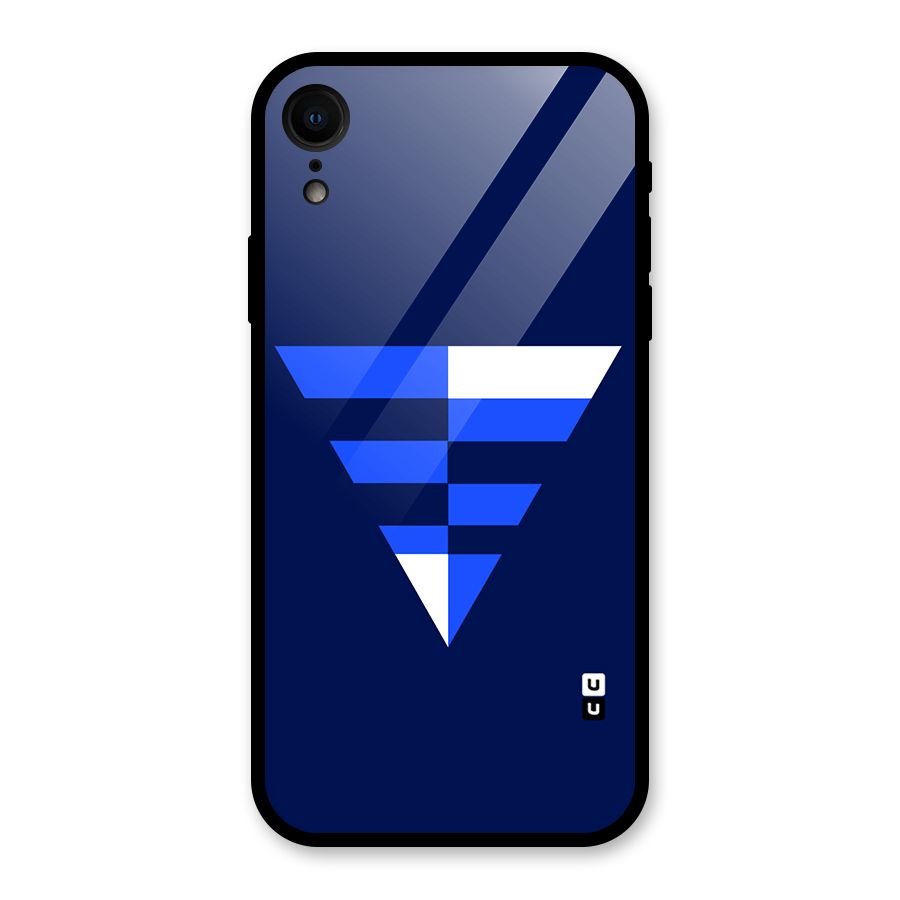 Minimalistic Abstract Inverted Triangle Glass Back Case for XR