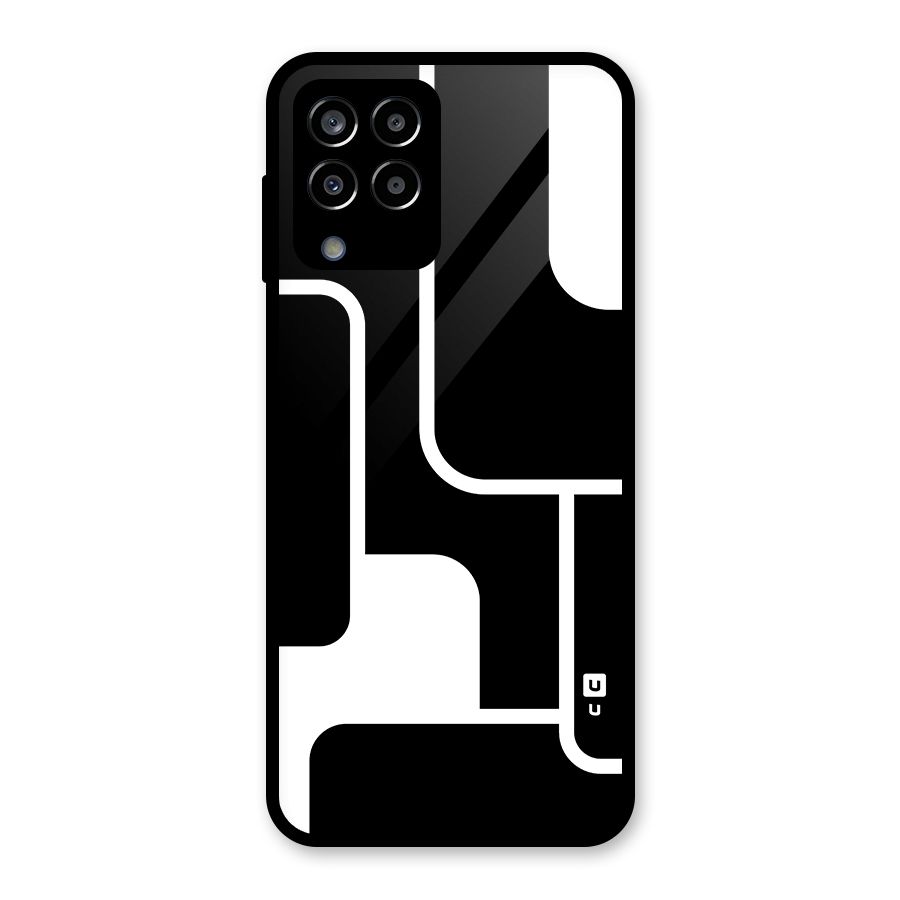 Minimalistic Shapes Glass Back Case for Galaxy M33